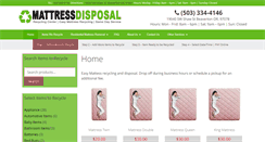 Desktop Screenshot of mattressesdisposal.com