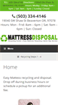 Mobile Screenshot of mattressesdisposal.com